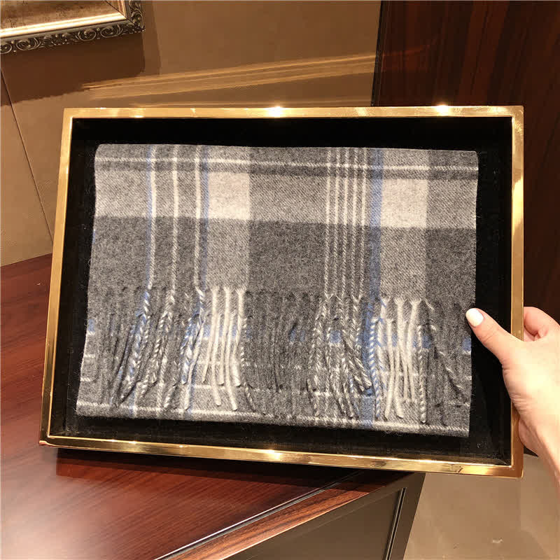 Sciarpa scozzese calda e grande in cashmere unisex di Edimburgo