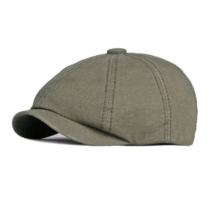 Berretto casual in cotone tinta unita da giorno