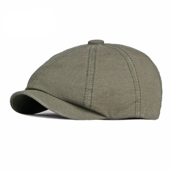 Berretto casual in cotone tinta unita da giorno