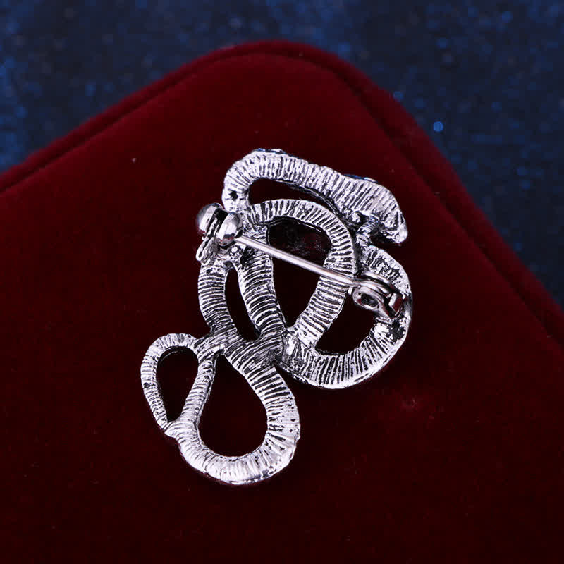 Spilla da uomo a forma di serpente Cobra Creep Bending
