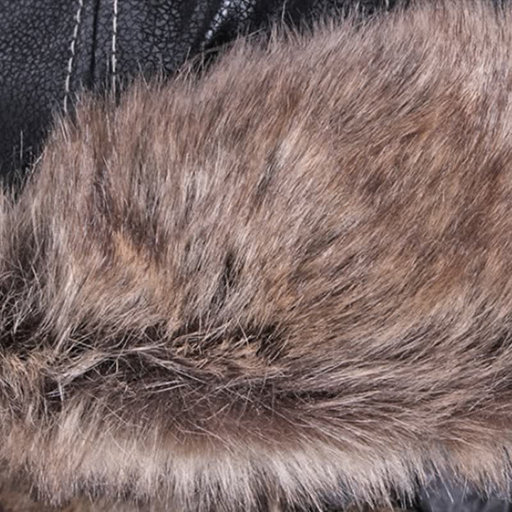Cappello da cacciatore in similpelle con protezione per le orecchie morbida e soffice