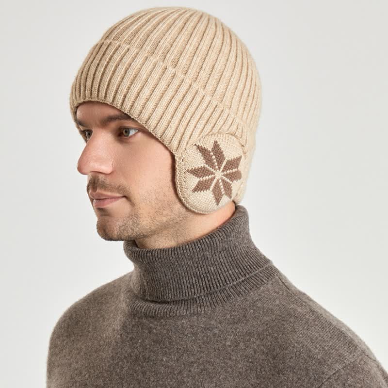 Cappello invernale unisex caldo e spesso lavorato a maglia