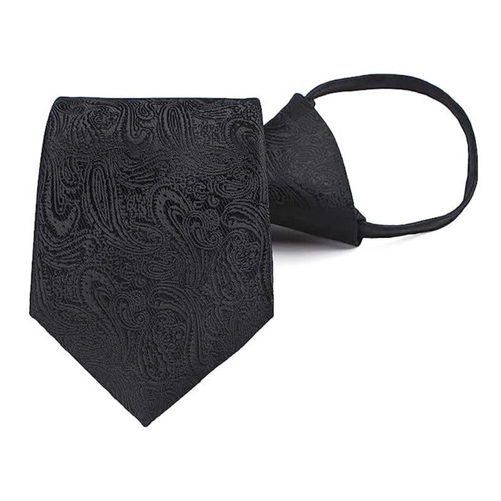 Cravatta con cerniera casual da uomo Paisley