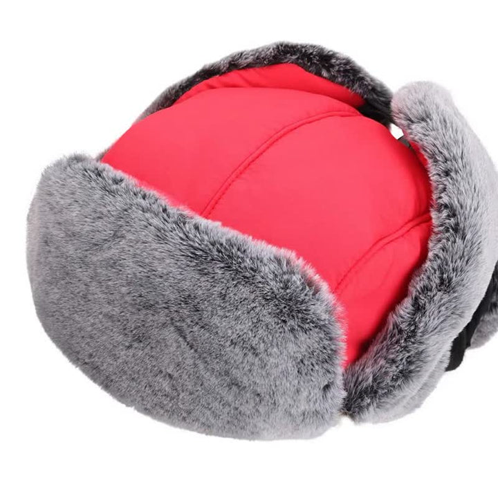 Cappello da aviatore unisex per esterni con pelliccia sintetica