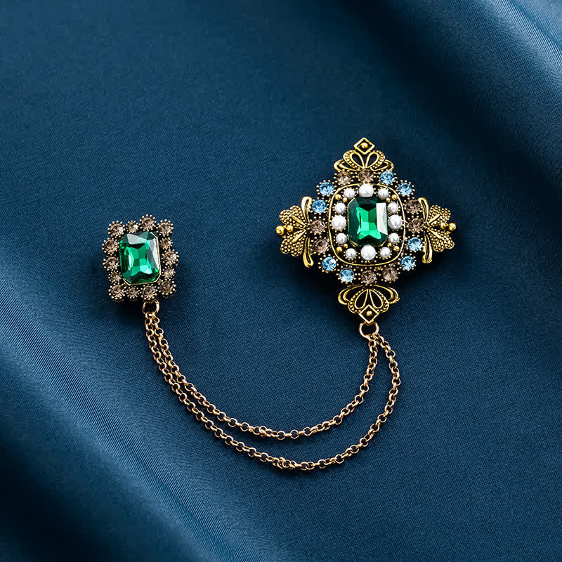 Spilla a catena da palazzo barocco da donna