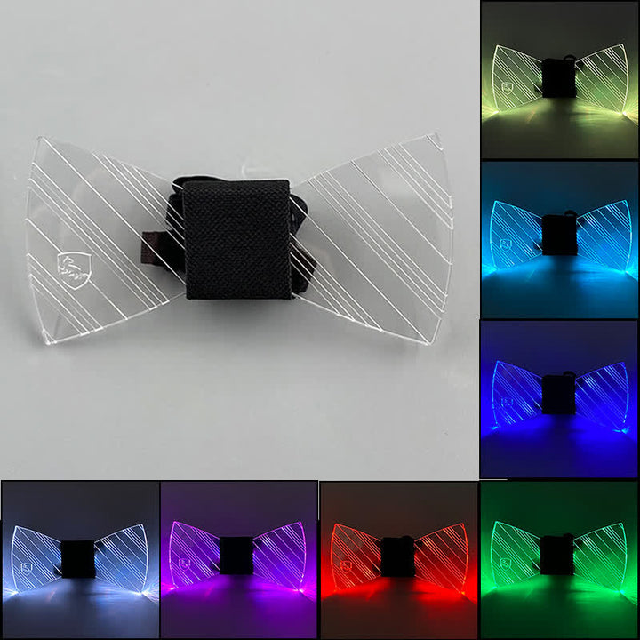 7 colori Festival luminoso Preppy acrilico papillon