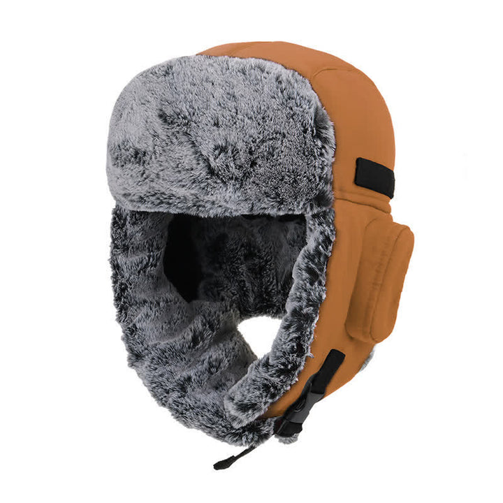 Cappello da aviatore unisex per esterni con pelliccia sintetica