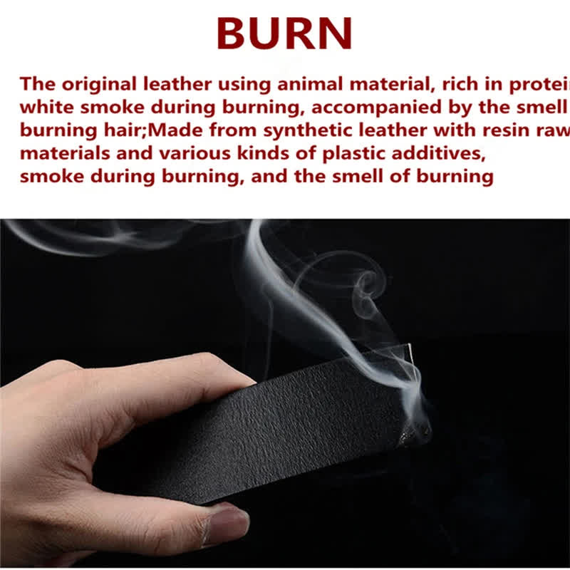 Cintura in pelle da motociclista punk da uomo