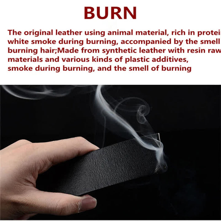 Cintura in pelle da motociclista punk da uomo