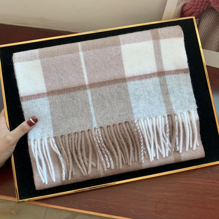 Sciarpa scozzese calda e grande in cashmere unisex di Edimburgo