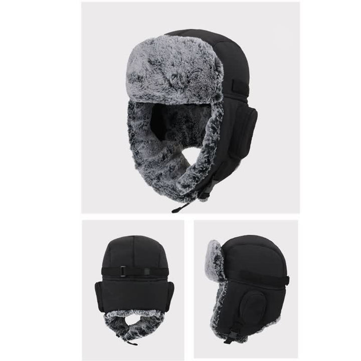 Cappello da aviatore unisex per esterni con pelliccia sintetica