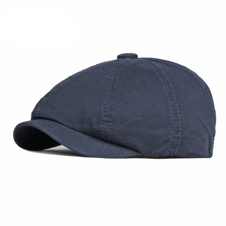 Berretto casual in cotone tinta unita da giorno
