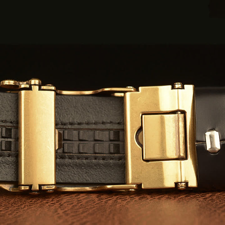 Cintura in pelle con pietra preziosa e drago inciso da uomo