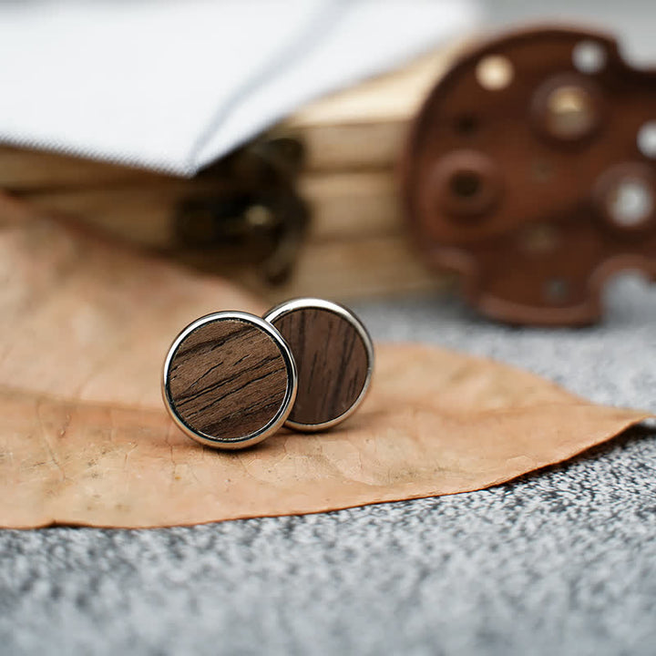 Set di 3 papillon in legno a cerchio cavo da uomo