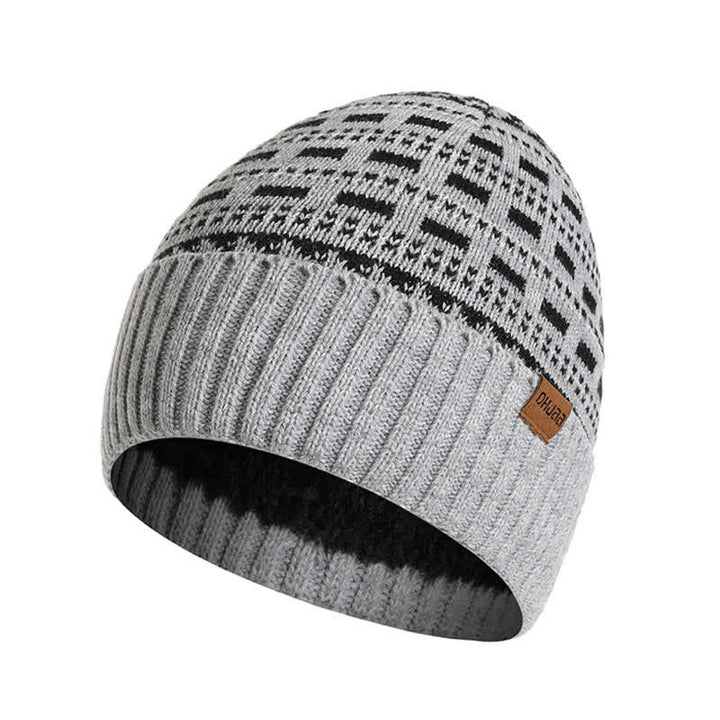 Set di 3 cappelli, sciarpe e guanti a doppio strato in maglia