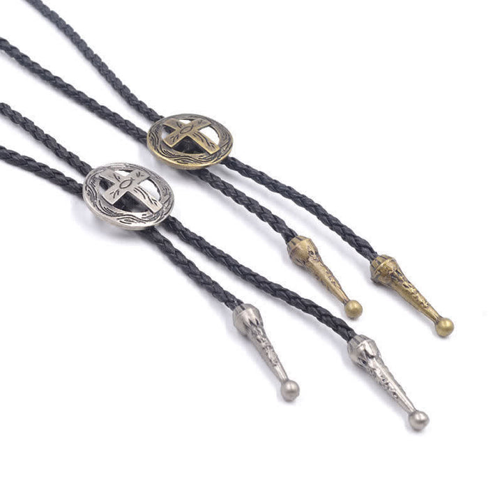 Accessori per magliette retrò Cerchio Croce Bolo Tie