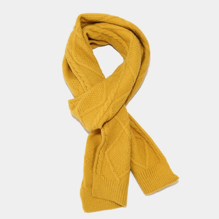 Set 3 pezzi da donna diamante pompon berretto cappello sciarpa guanti