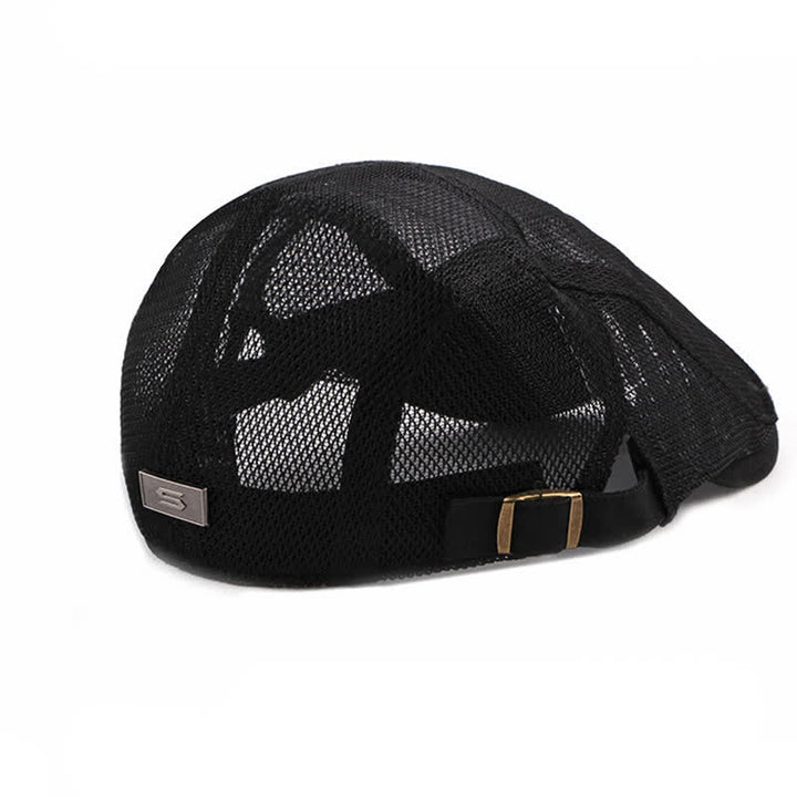 Cappello da sole traspirante con maglia cava, berretto piatto