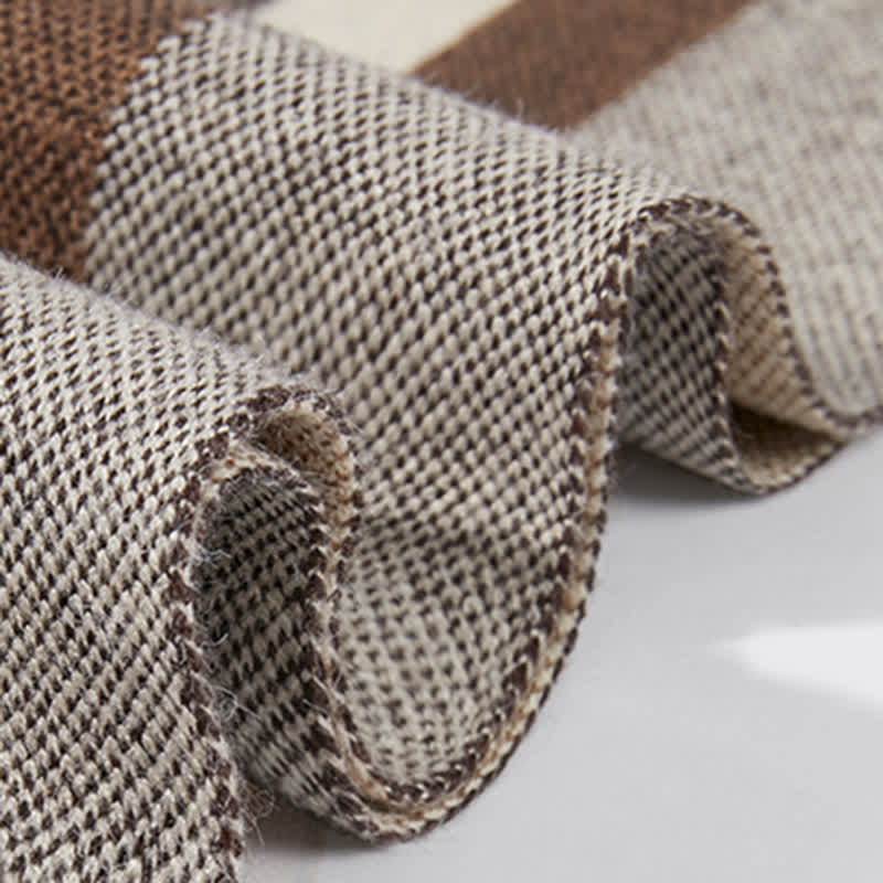 Sciarpa a righe scozzesi calda classica invernale da uomo