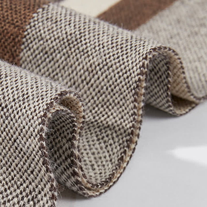 Sciarpa a righe scozzesi calda classica invernale da uomo