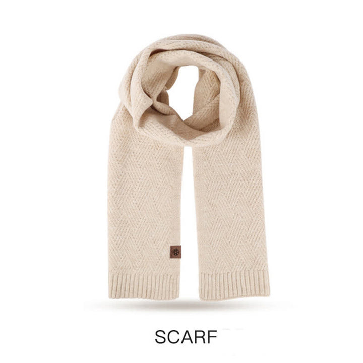 Set 3 pezzi da donna pompon cappello sciarpa guanti touchscreen set