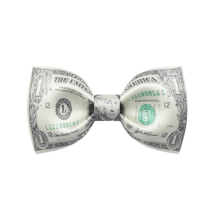 Papillon da uomo con dollaro verde