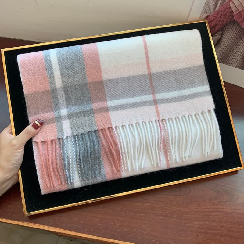 Sciarpa scozzese calda e grande in cashmere unisex di Edimburgo