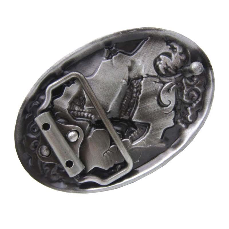 Cintura in pelle fai da te con fibbia Western Flying Eagle da uomo