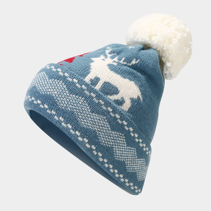3 pezzi da donna renna albero jacquard cappello sciarpa guanti set - image 19