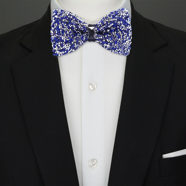Papillon da uomo con cristalli e stelle scintillanti