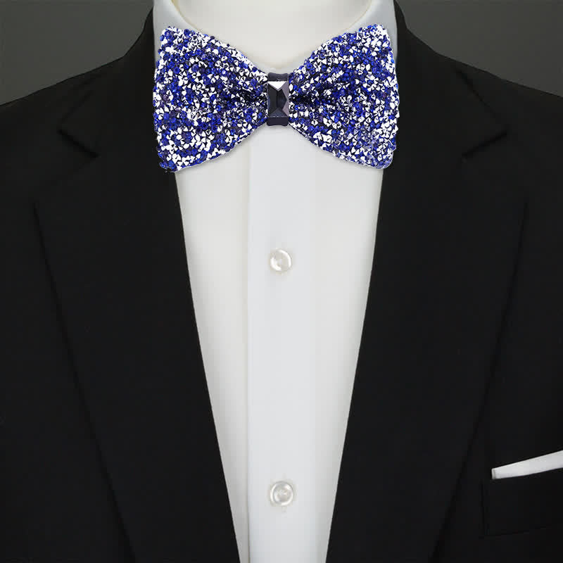 Papillon da uomo con cristalli e stelle scintillanti - image 0
