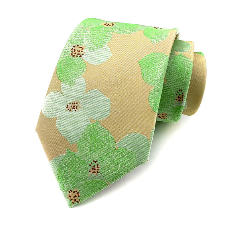 Cravatta elegante da uomo con motivo floreale a fiori grandi