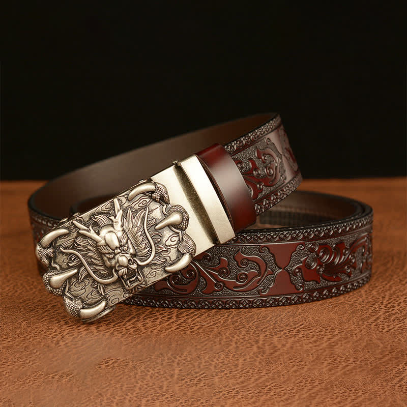 Cintura in pelle Mighty Dragon Claw da uomo