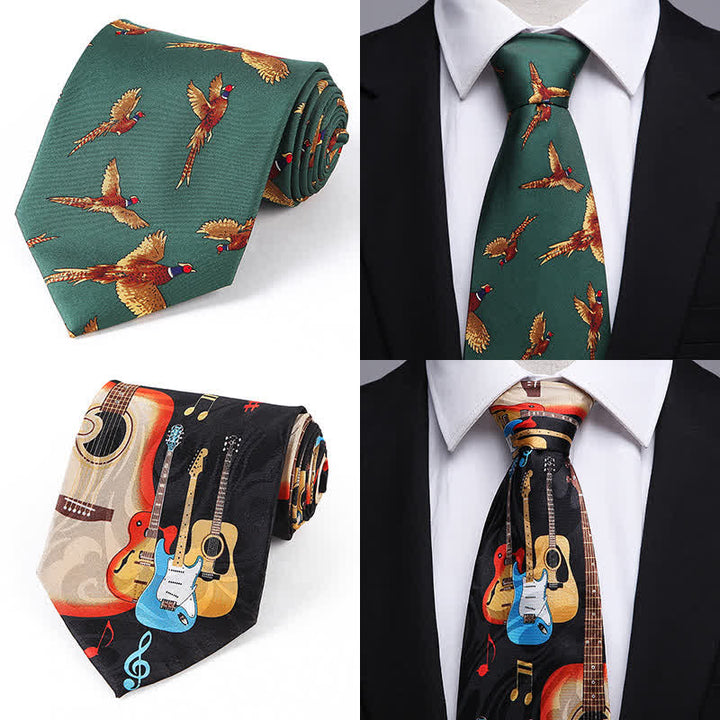 Cravatta da uomo con motivo creativo dei cartoni animati