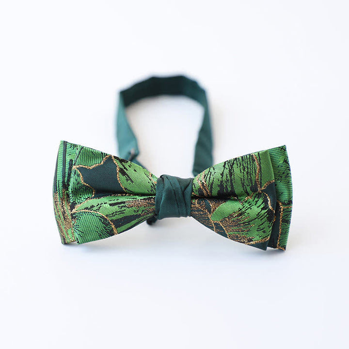 Papillon Koi color oro della serie verde da uomo - Stile n. 6 - image 13