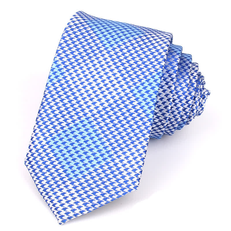 Cravatta da uomo con motivo patchwork a quadri grandi