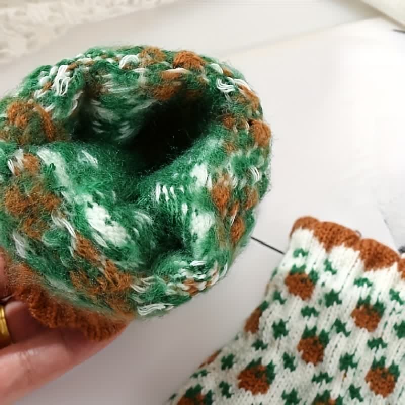 Guanti da giardinaggio con dita intere da donna, in maglia, con touch screen