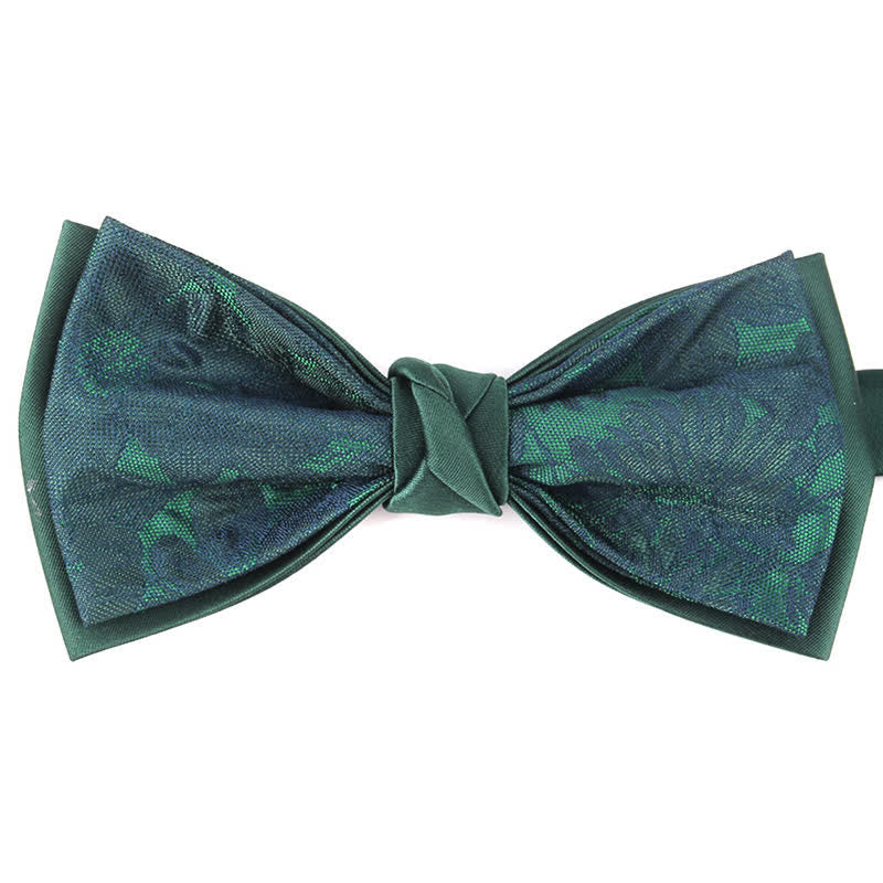 Papillon elegante da uomo con motivo floreale botanico