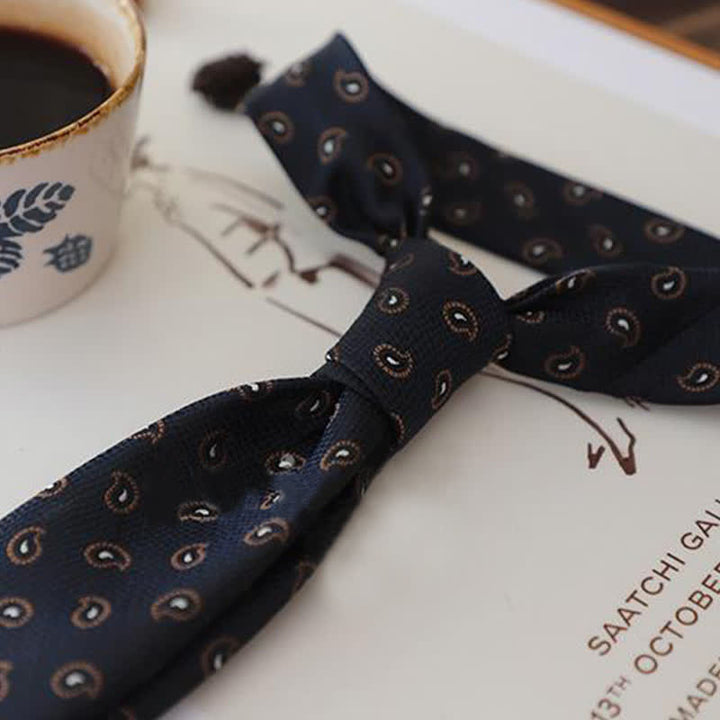 Cravatta classica elegante floreale da uomo