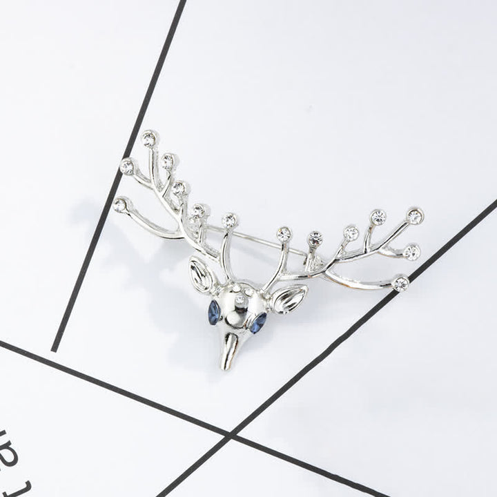 Spilla da uomo a forma di alce di Natale - Argento - image 4