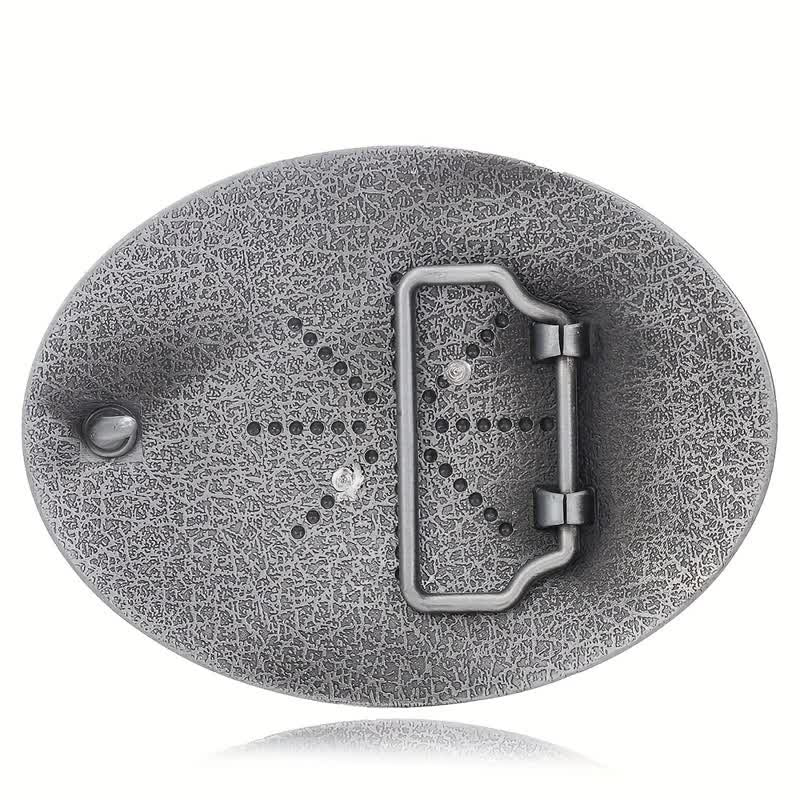 Cintura in pelle con fibbia in rilievo con iniziale hip hop unisex fai da te