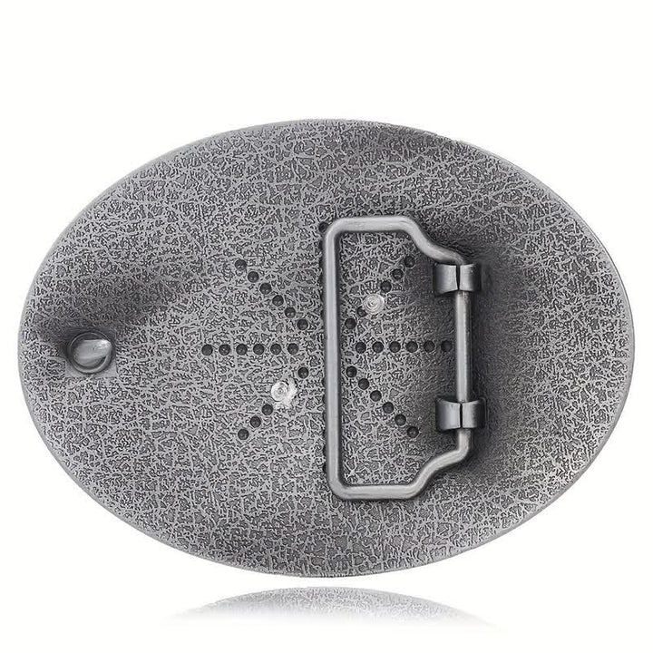Cintura in pelle con fibbia in rilievo con iniziale hip hop unisex fai da te