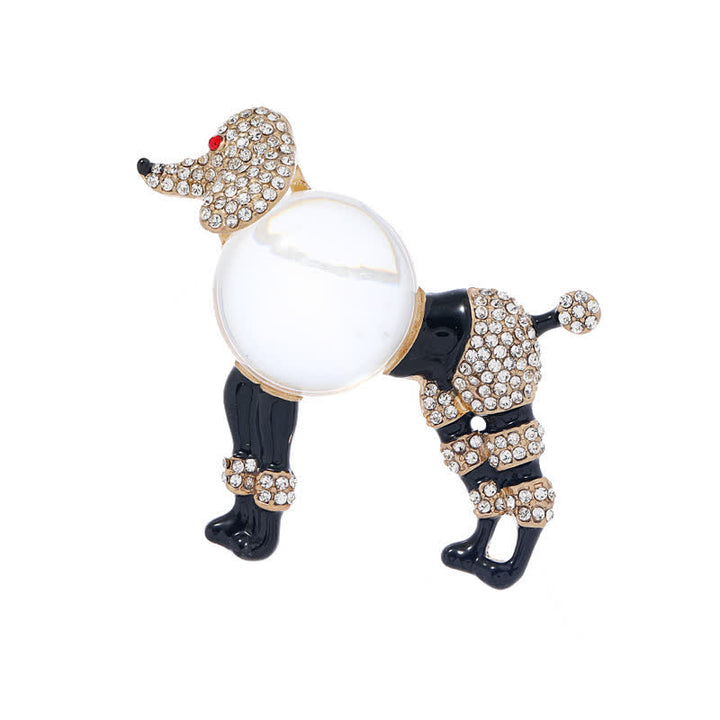 Spilla creativa da donna a forma di barboncino Jelly Belly