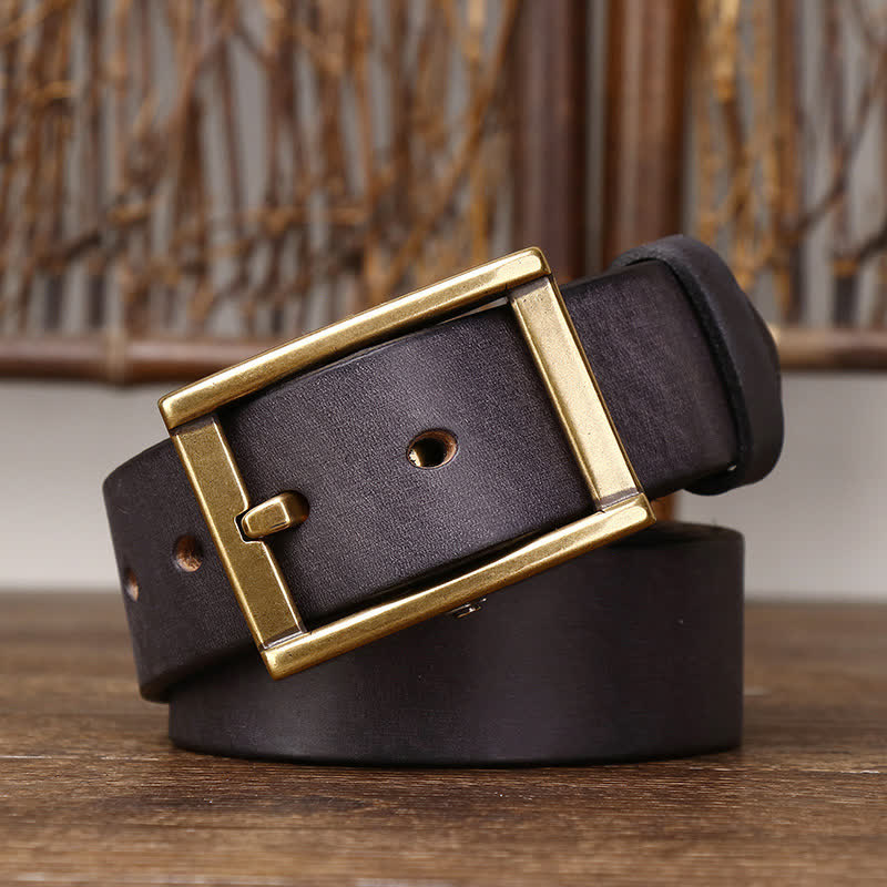 Cintura in pelle da uomo con borchie Tough Guy