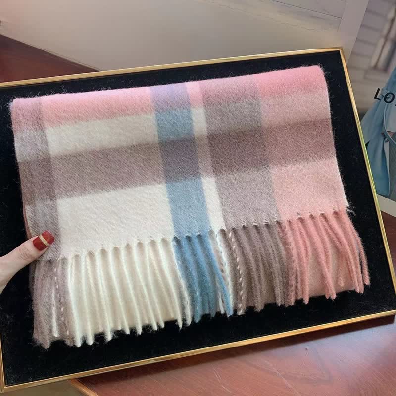 Sciarpa scozzese calda e grande in cashmere unisex di Edimburgo