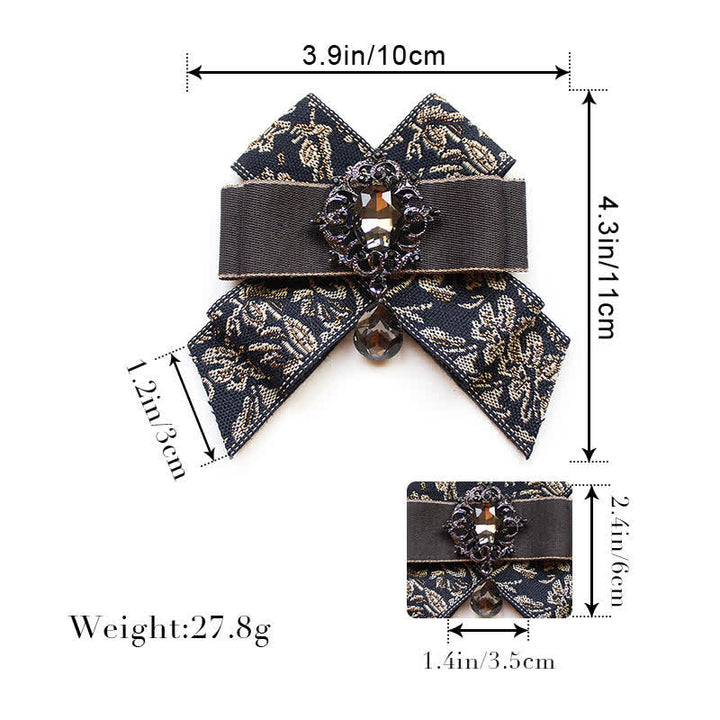 Papillon di lusso con strass blu a goccia