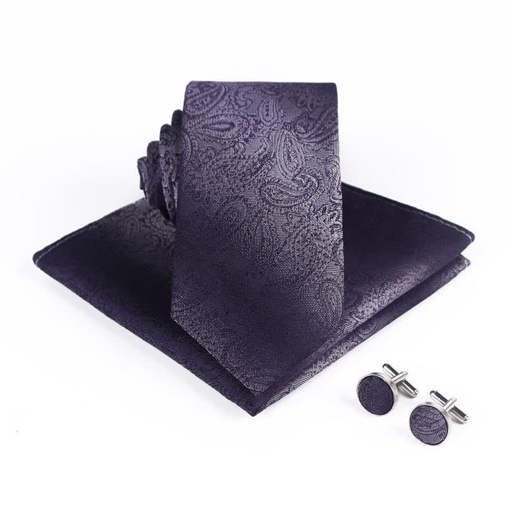 Set di 3 cravatte da uomo con motivo Paisley sfumato 