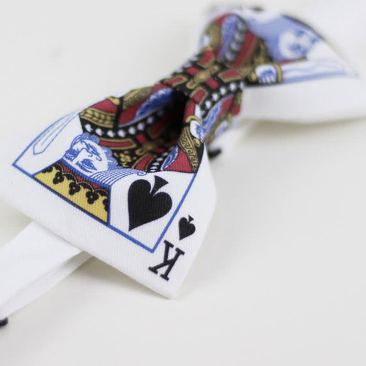Papillon da uomo con motivo "Re di Picche"