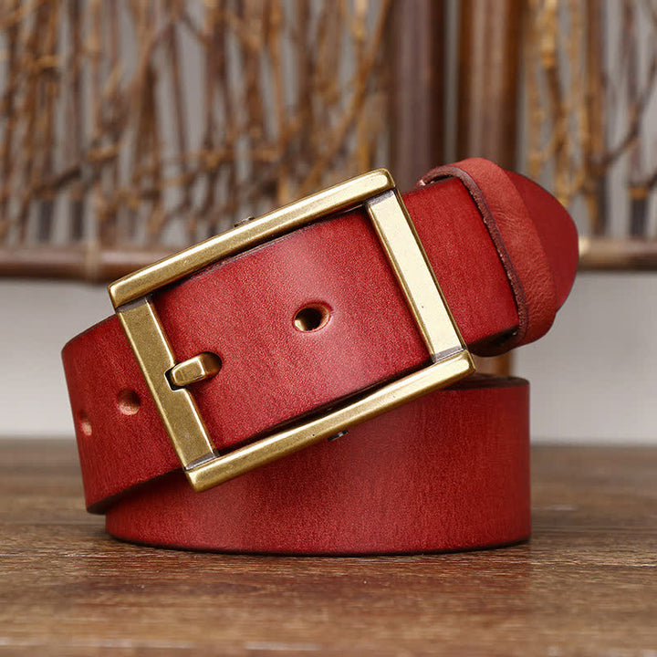 Cintura in pelle da uomo con borchie Tough Guy