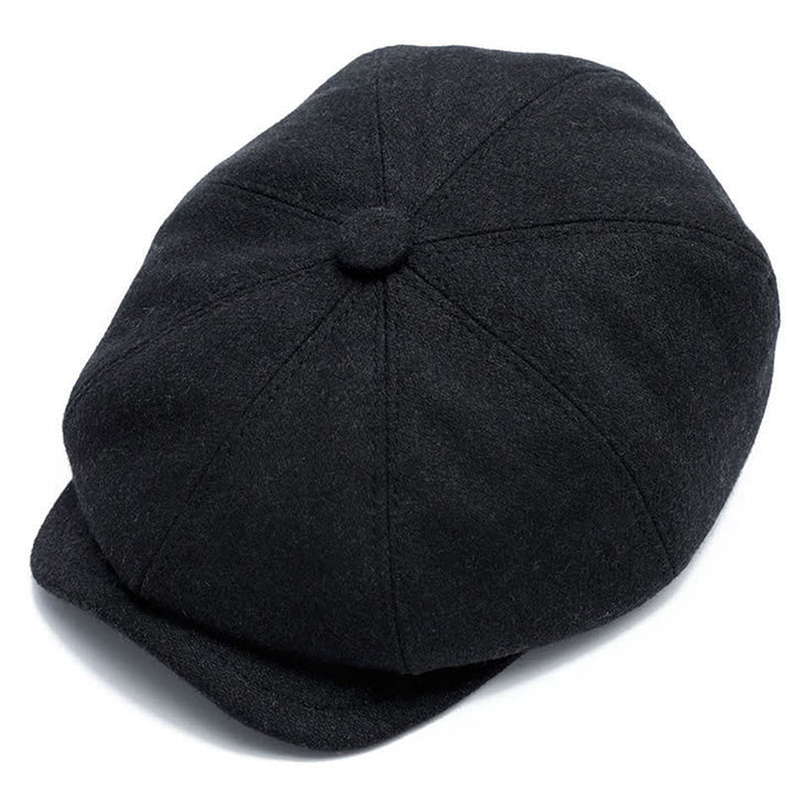 Classico berretto piatto da giornalaio con paraorecchie - Grigio scuro - Regolabile (circa 22"-23 5/8") - image 8